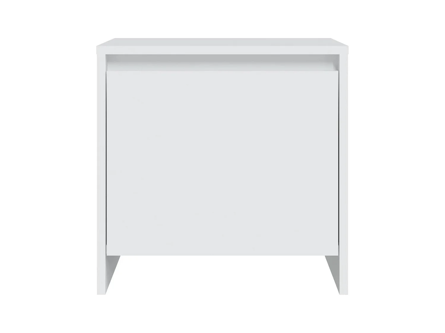 Little Rock  Table de chevet blanc 45x34x44,5 cm bois d’ingénierie