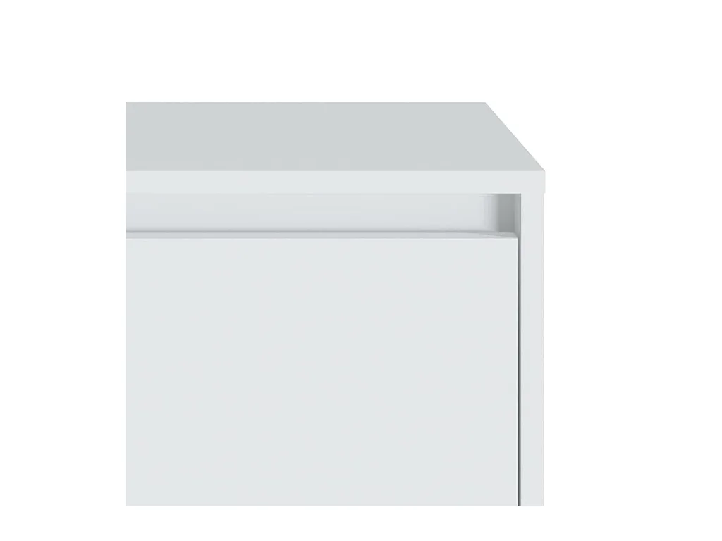 Little Rock  Table de chevet blanc 45x34x44,5 cm bois d’ingénierie