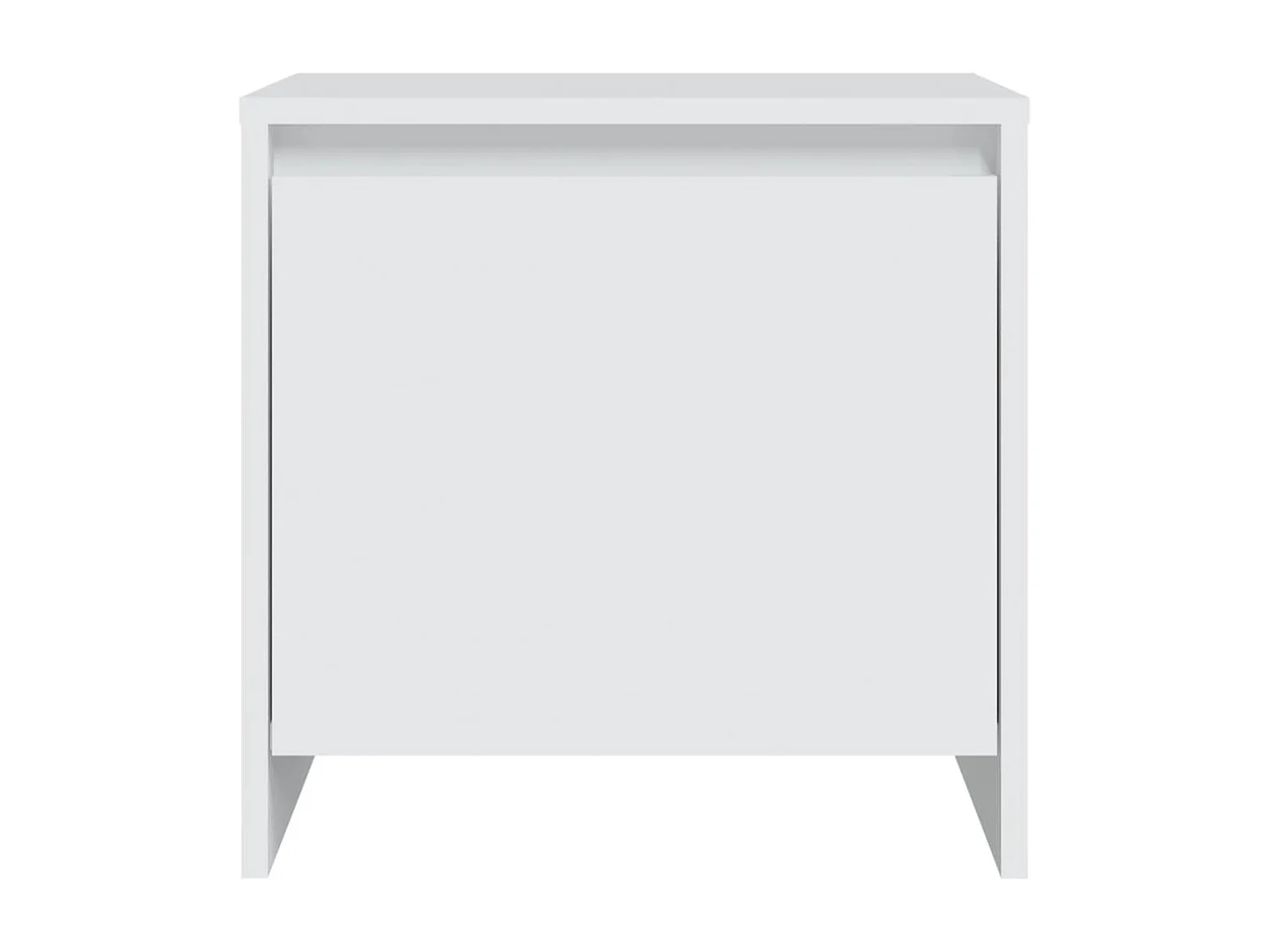 Little Rock  Table de chevet blanc 45x34x44,5 cm bois d’ingénierie