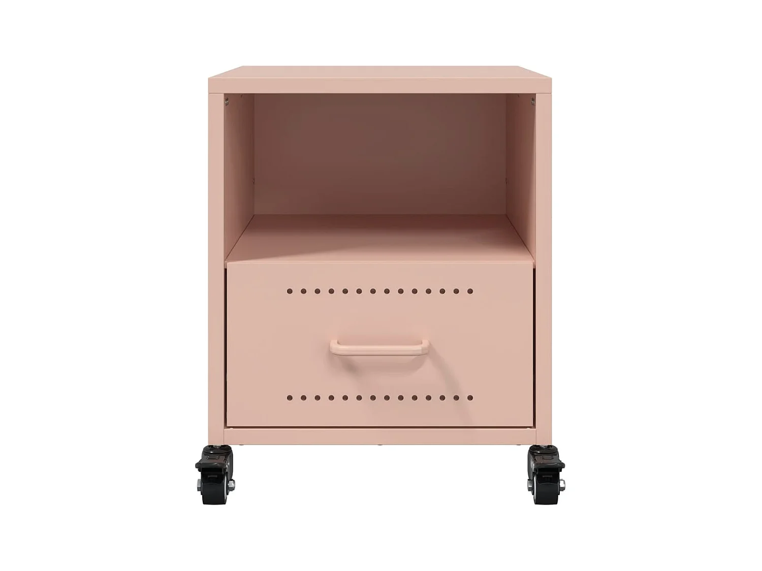 Evalara  Tables de chevet 2 pcs rose 36x39x43,5 cm acier