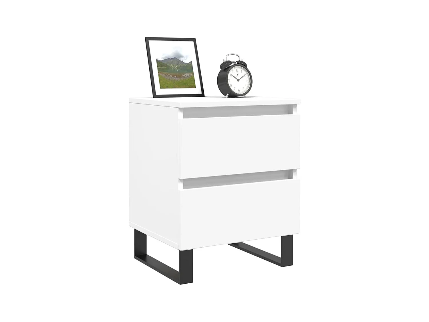 Westfield  Tables de chevet 2 pcs blanc 40x35x50 cm bois d’ingénierie