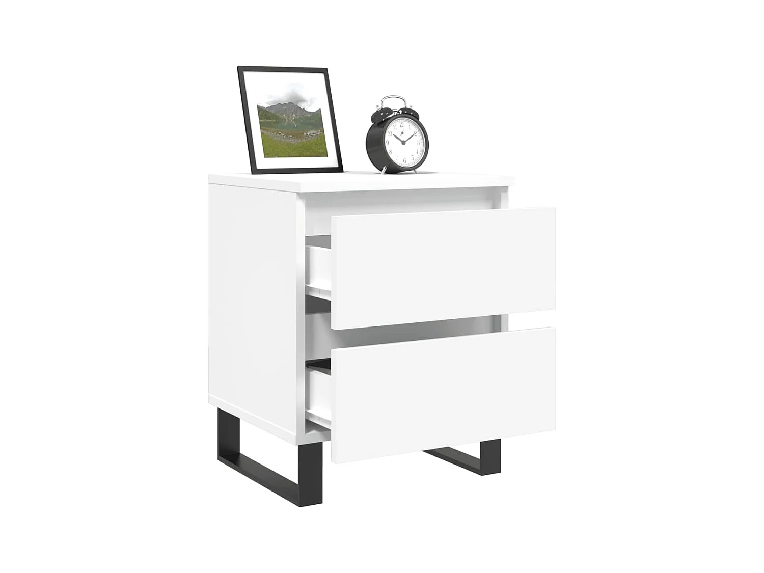 Westfield  Tables de chevet 2 pcs blanc 40x35x50 cm bois d’ingénierie