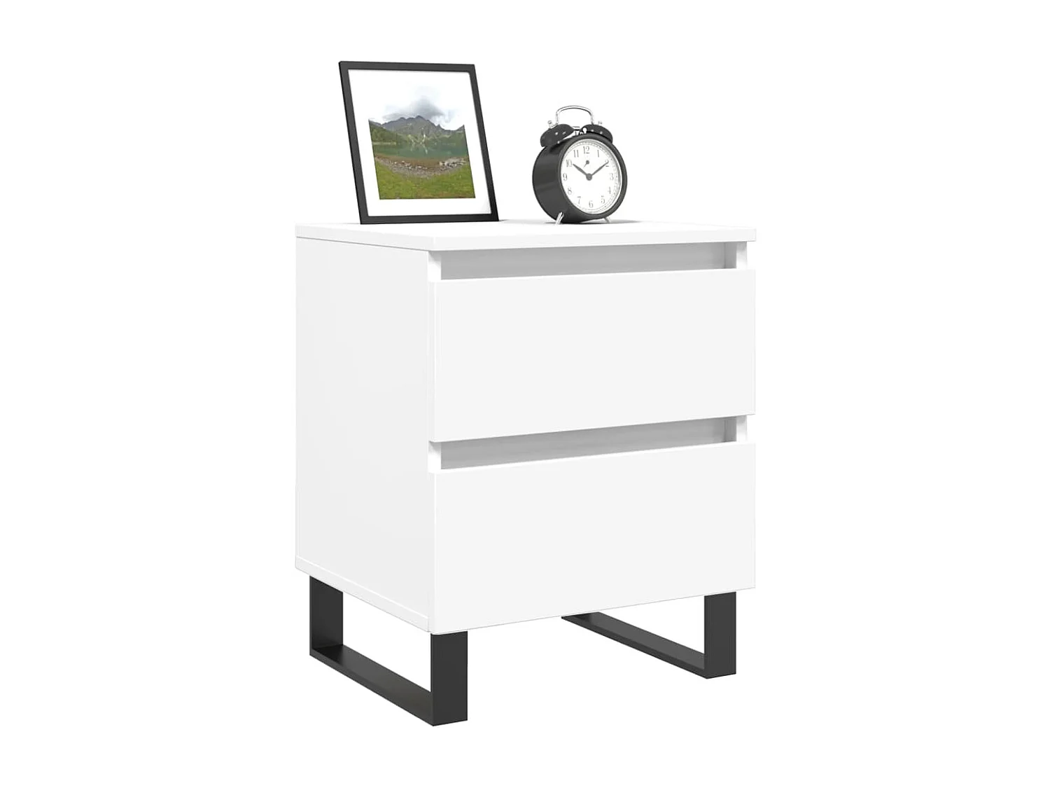 Westfield  Tables de chevet 2 pcs blanc 40x35x50 cm bois d’ingénierie