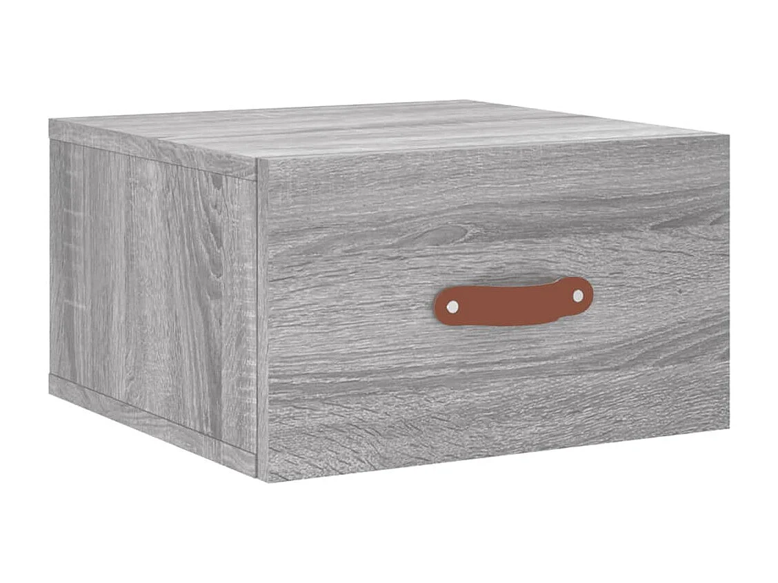 Brackettville  Comodini a Muro 2 pz Grigio Sonoma 35x35x20 cm