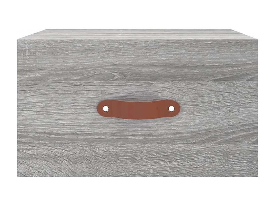 Brackettville  Comodini a Muro 2 pz Grigio Sonoma 35x35x20 cm