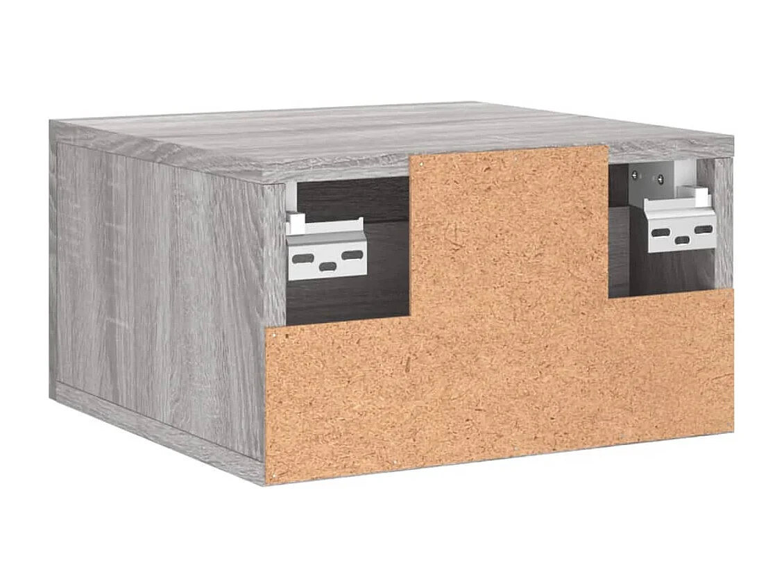 Brackettville  Comodini a Muro 2 pz Grigio Sonoma 35x35x20 cm