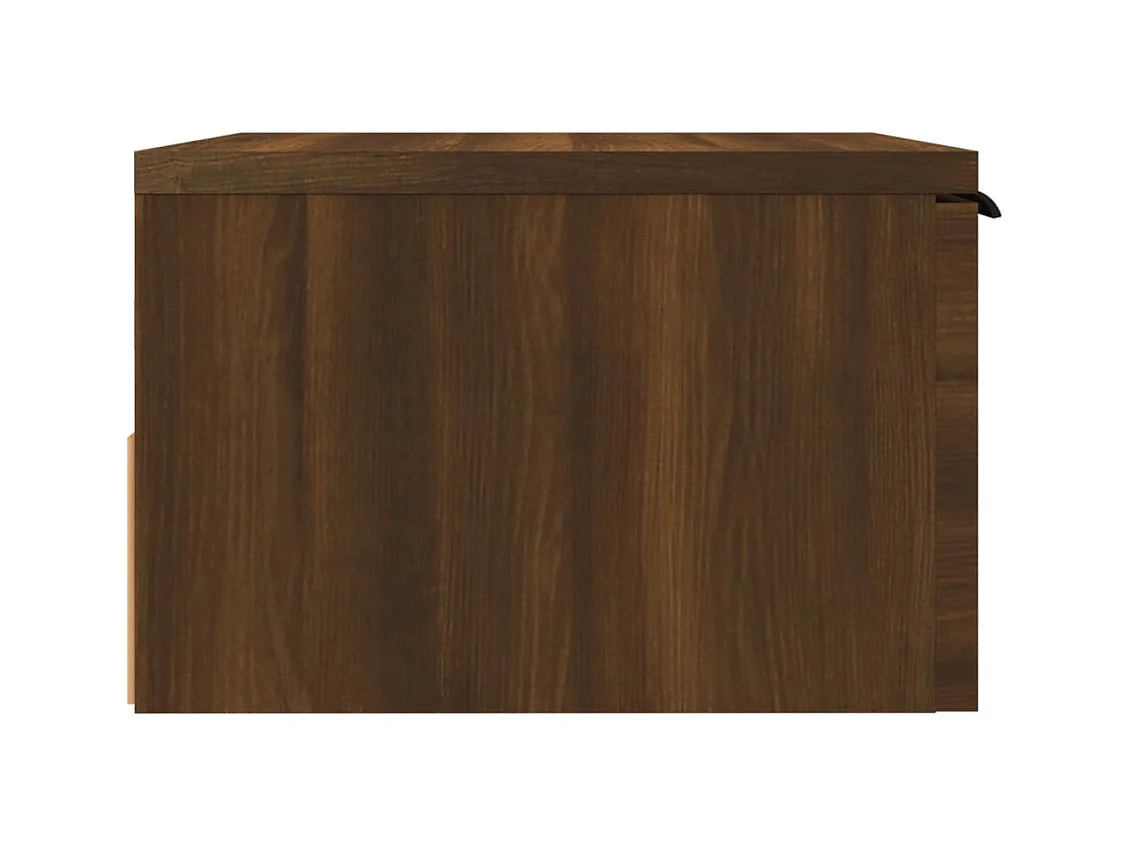 Steve James  Comodino a Muro Rovere Marrone 34x30x20 cm