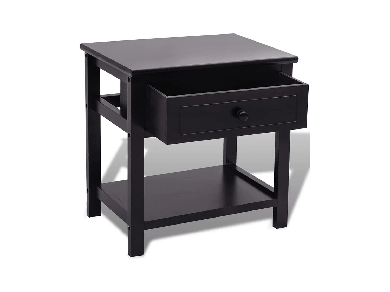 Dylana  Table de chevet 2 pcs Bois Noir