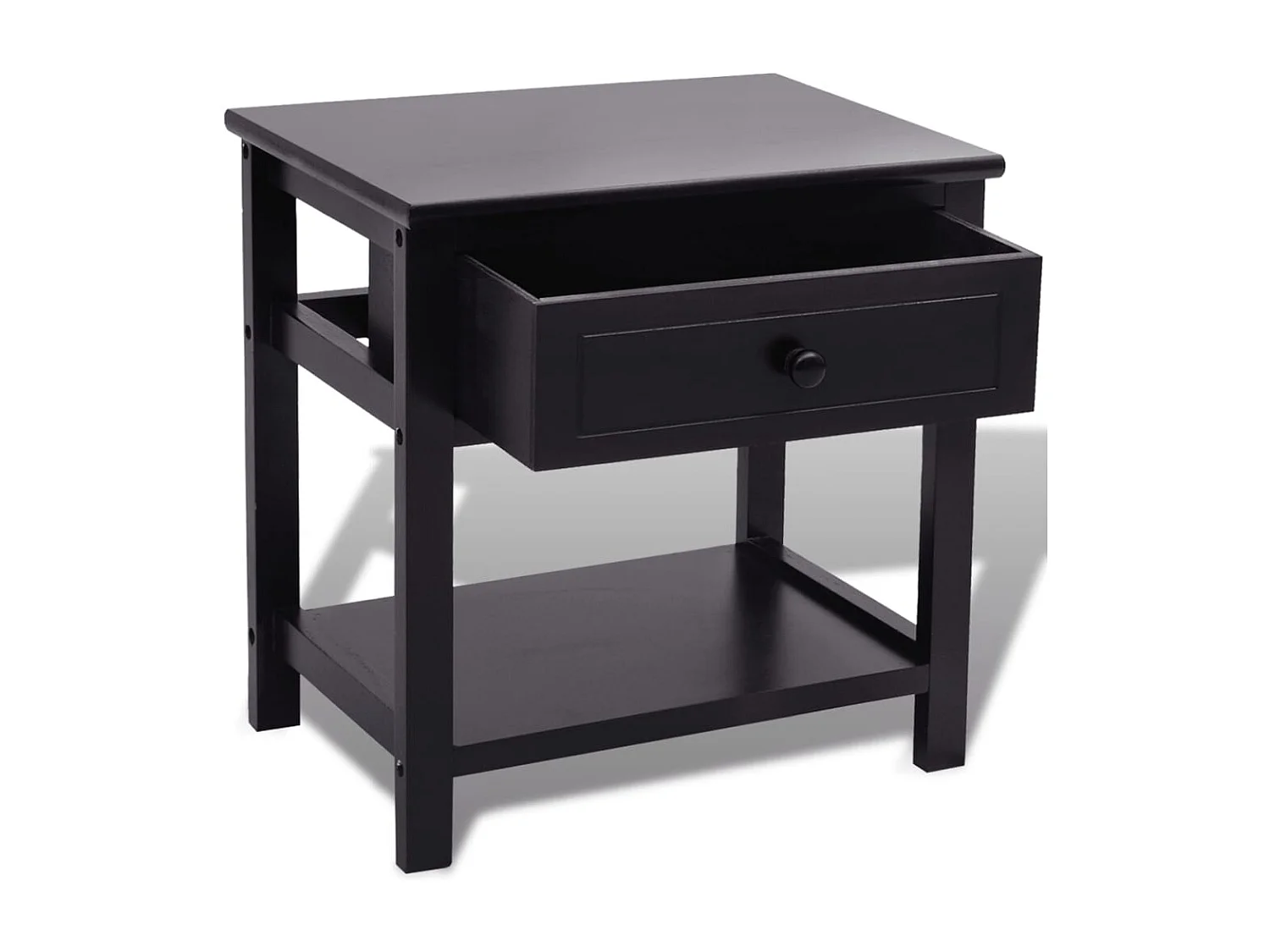 Dylana  Table de chevet 2 pcs Bois Noir
