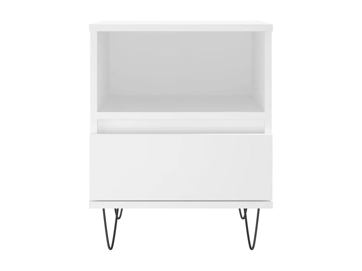 Hulst  Table de chevet Blanc 40x35x50 cm Bois d’ingénierie