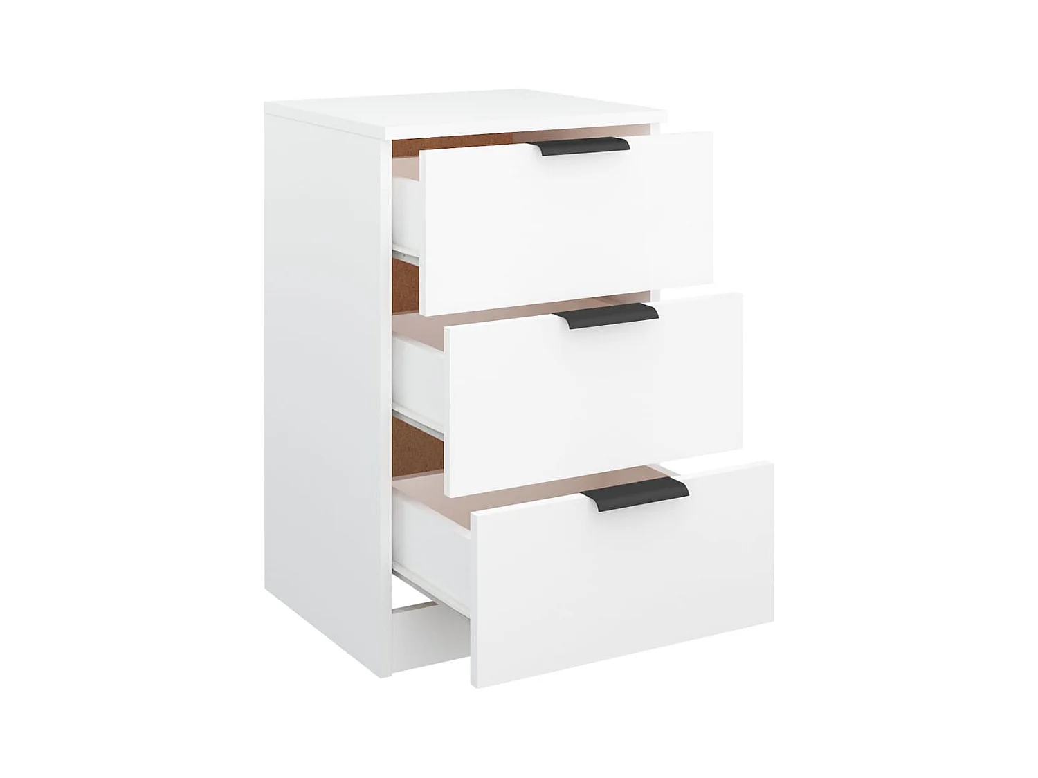 Tucson  Table de chevet Blanc 40x36x65 cm