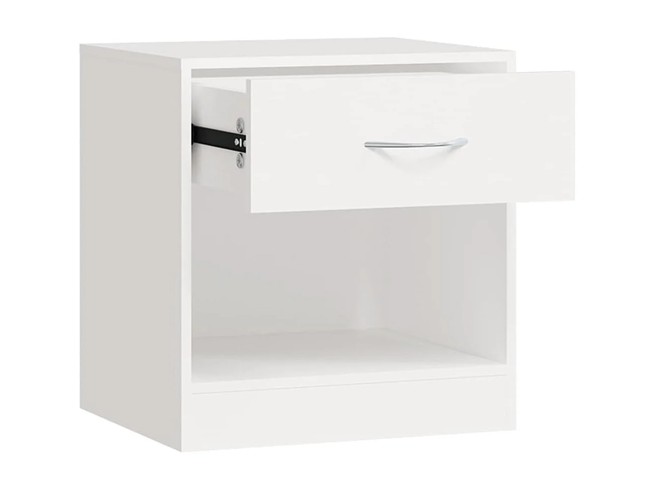 Gralina  Table de chevet 2 pcs avec tiroir Blanc