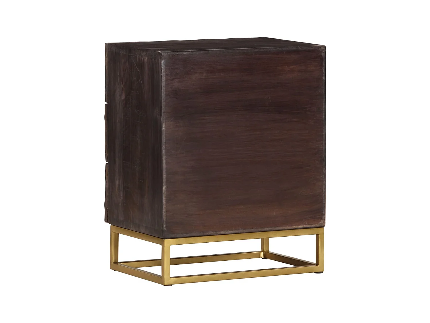 Garden Furniture -  Table de chevet Noir 40x30x50 cm Bois de manguier massif