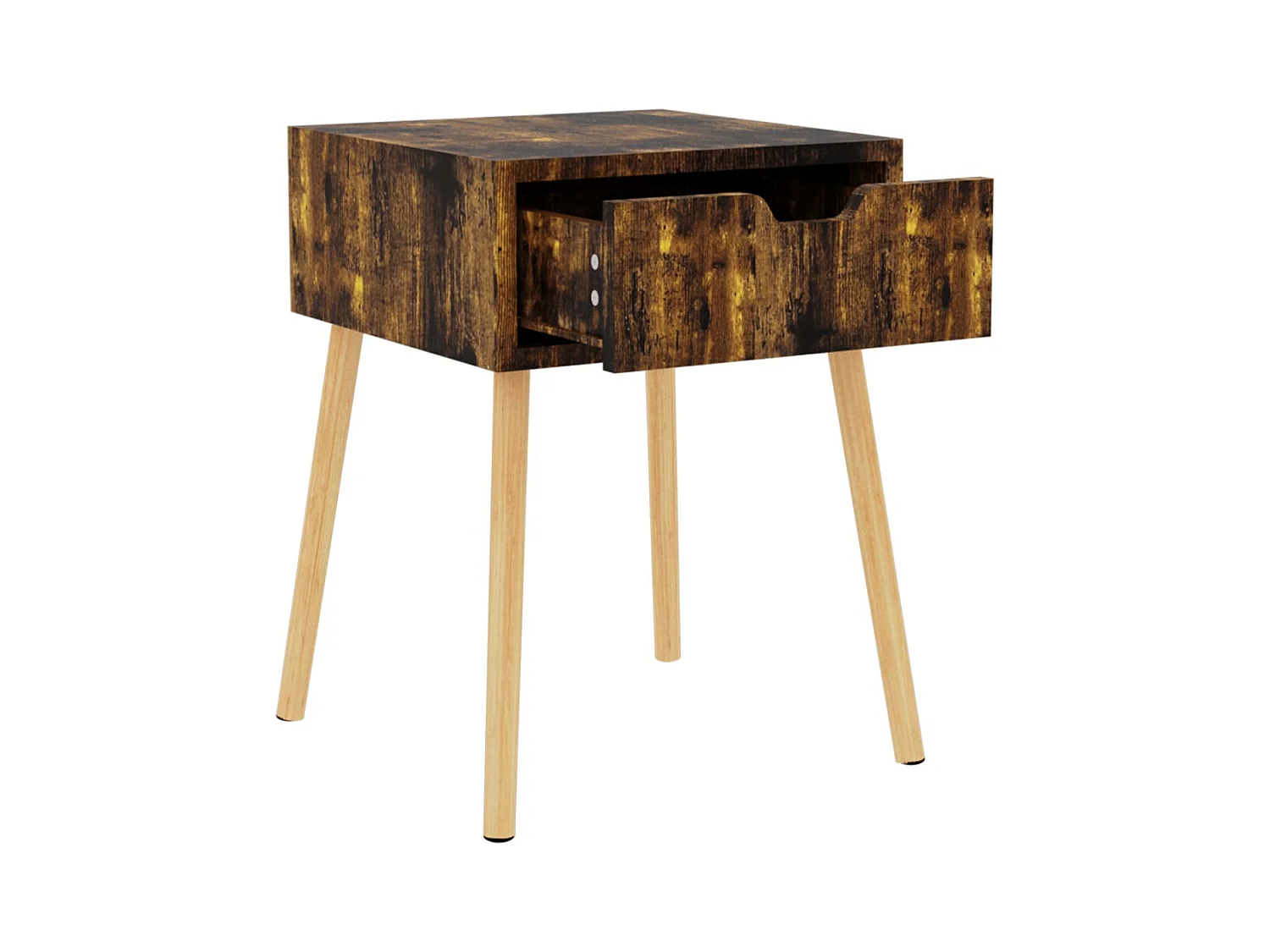 Wellsville  Tables de chevet 2 pcs Chêne fumé 40x40x56 cm Bois d'ingénierie