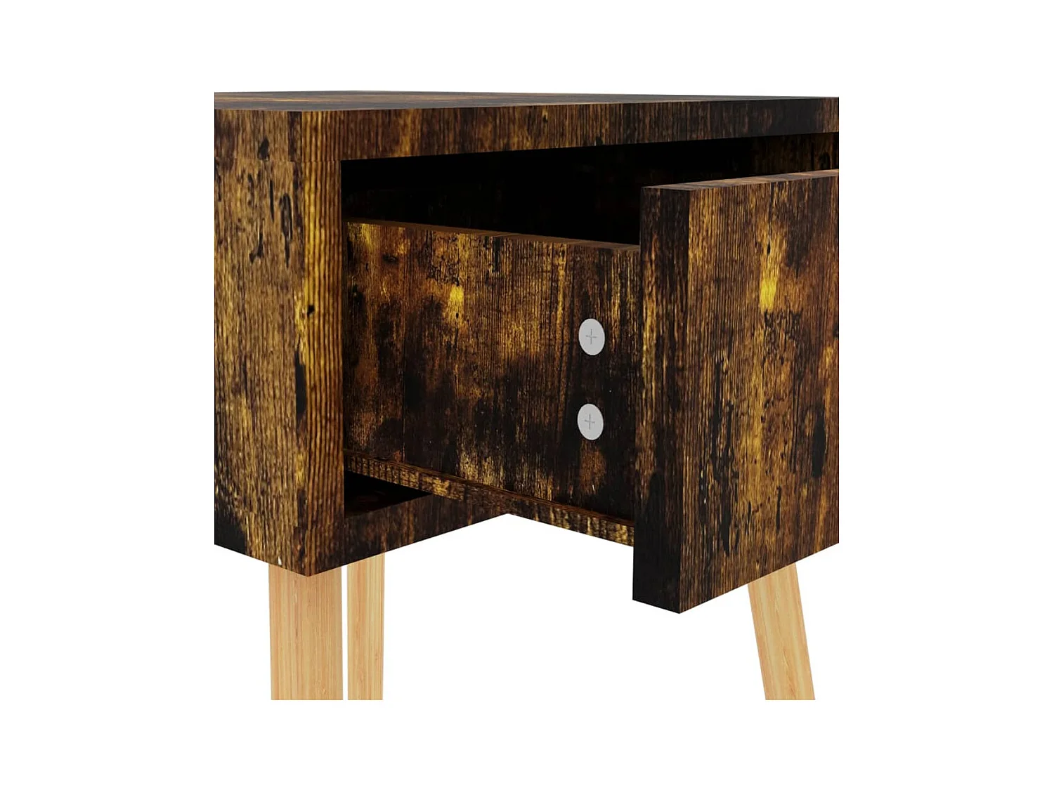 Wellsville  Tables de chevet 2 pcs Chêne fumé 40x40x56 cm Bois d'ingénierie