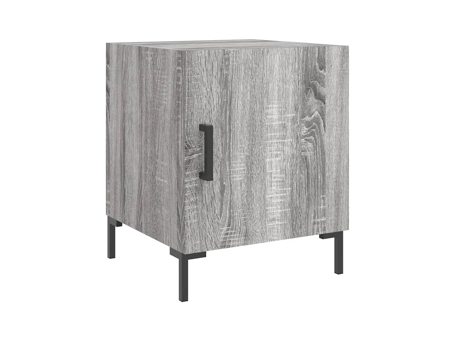 Emarente  Table de chevet sonoma gris 40x40x50 cm bois d'ingénierie