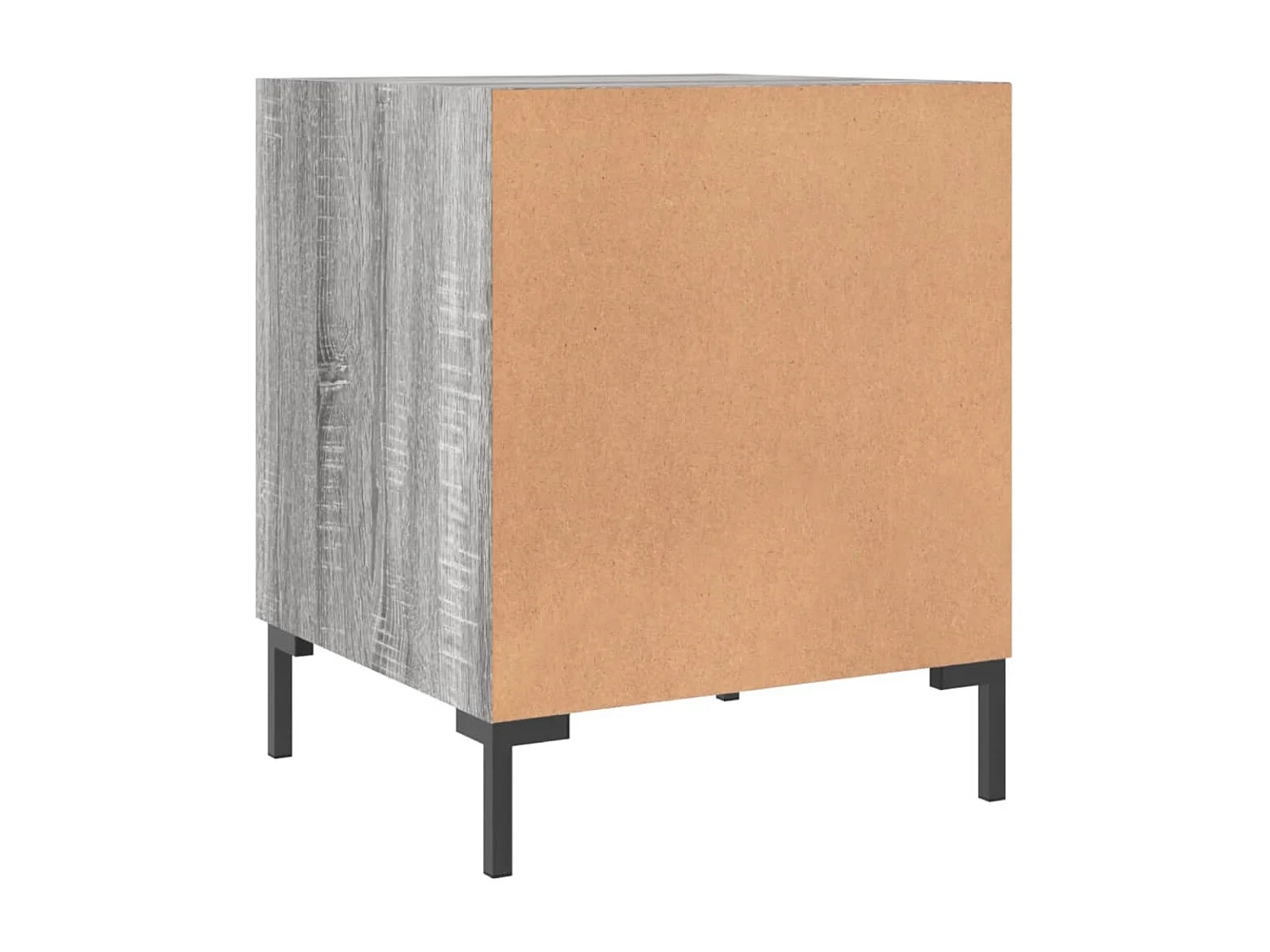 Emarente  Nachttisch Grau Sonoma 40x40x50 cm Holzwerkstoff