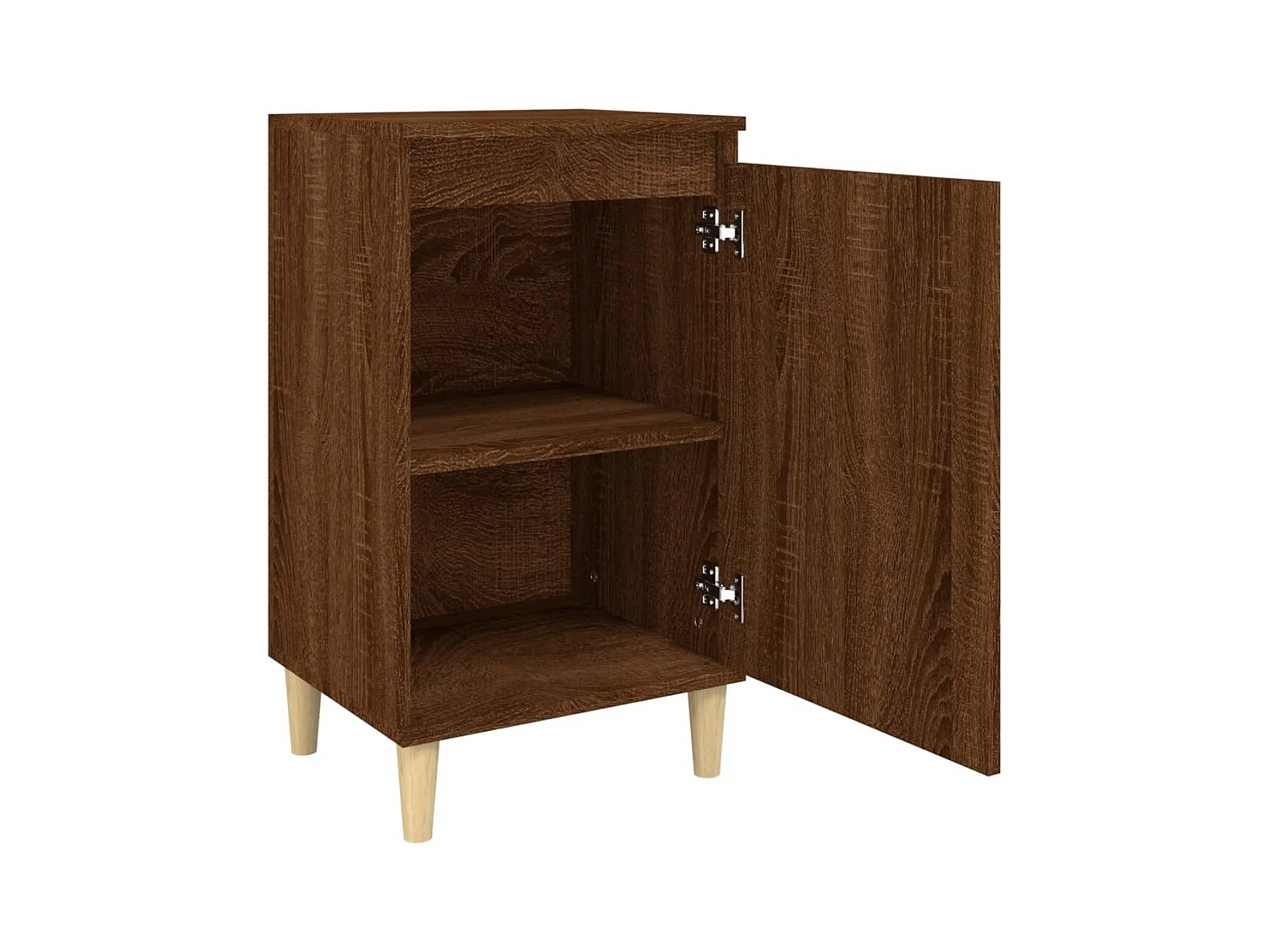 Samir  Tables de chevet 2pcs chêne marron 40x35x70cm bois d'ingénierie