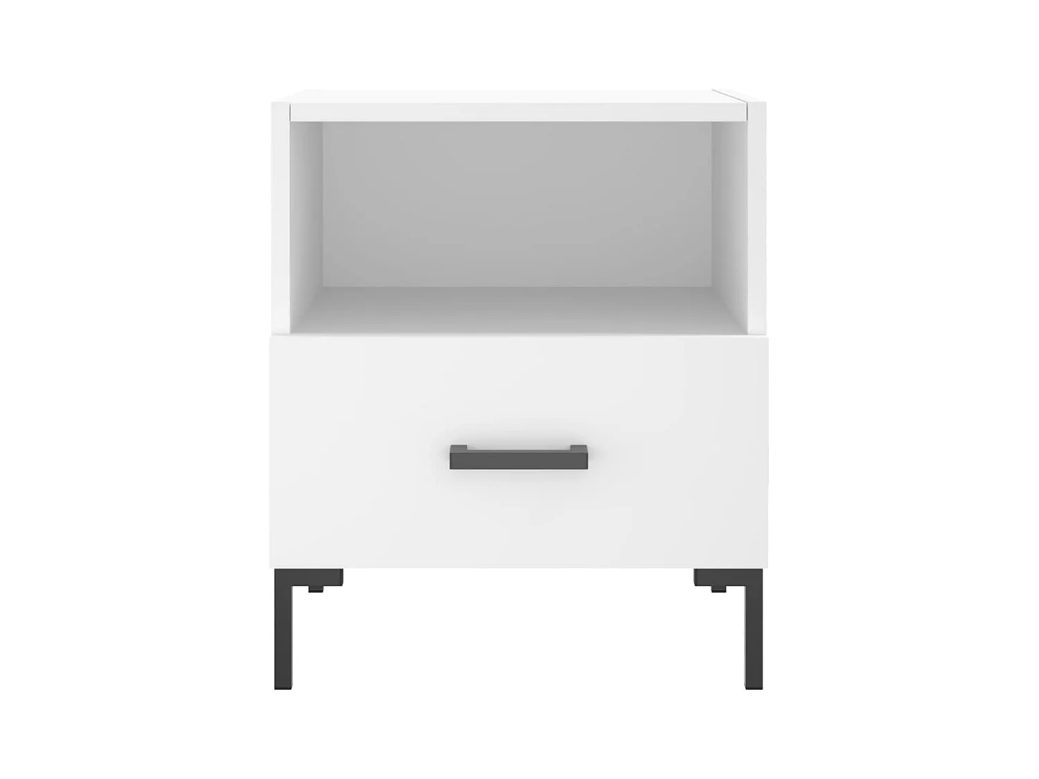 Paul-Henri  Tables de chevet 2 pcs blanc 40x35x47,5 cm bois d’ingénierie