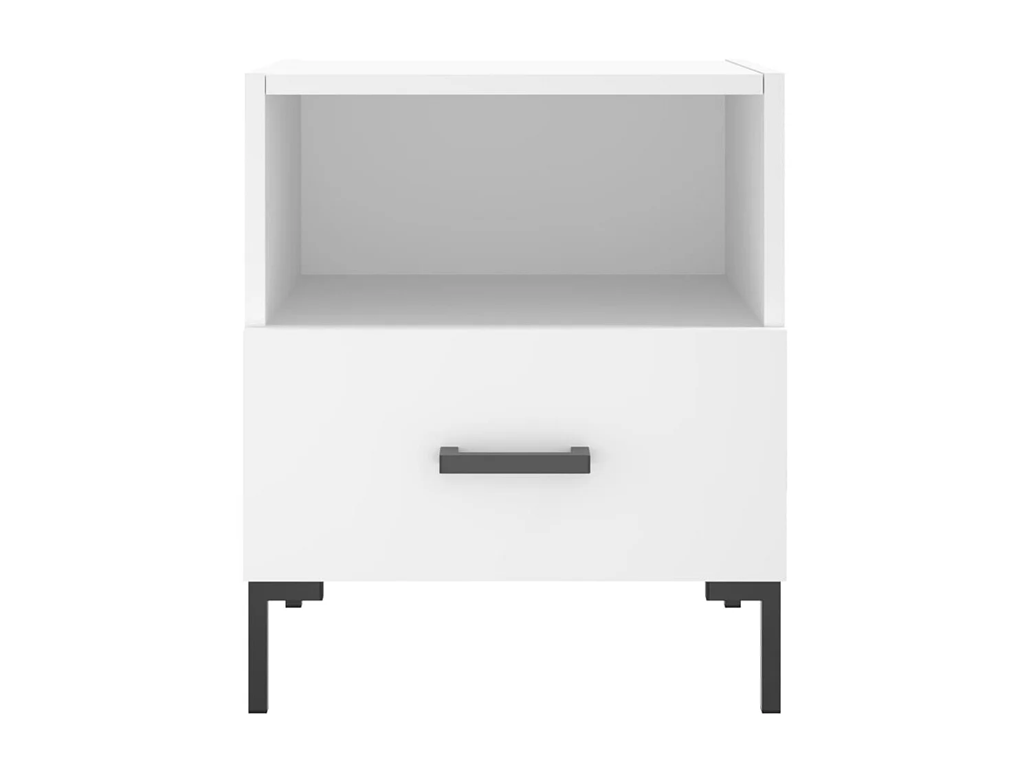 Paul-Henri  Tables de chevet 2 pcs blanc 40x35x47,5 cm bois d’ingénierie