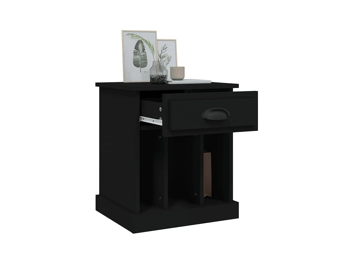 Verónica Paz  Tables de chevet 2 pcs noir 43x36x50 cm