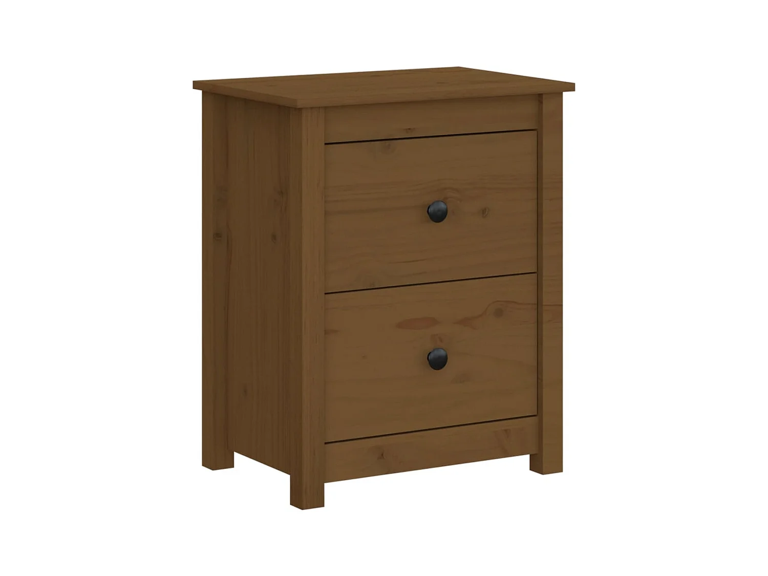 Älvängen  Table de chevet Marron miel 50x35x61,5 cm Bois de pin massif