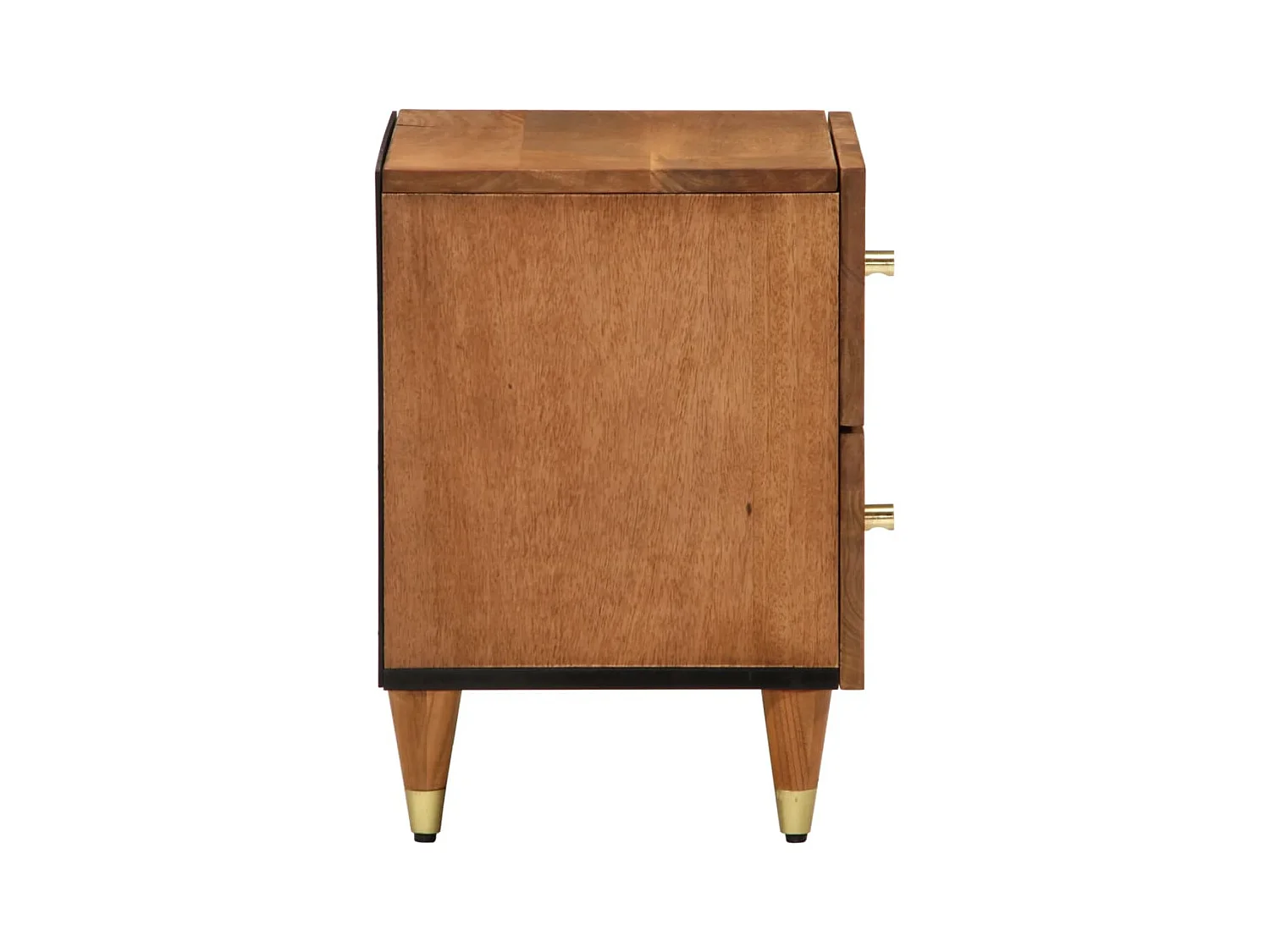 Fryrda  Tables de chevet 2 pcs 40x33x46 cm Bois de manguier solide