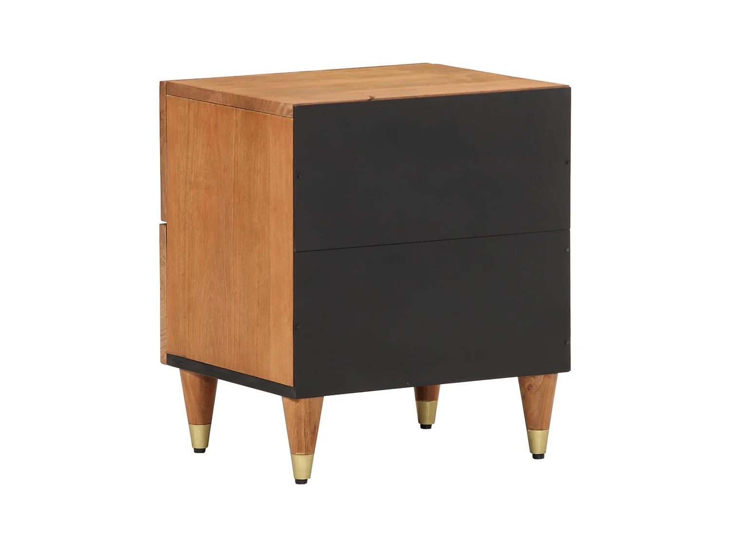 Fryrda  Tables de chevet 2 pcs 40x33x46 cm Bois de manguier solide