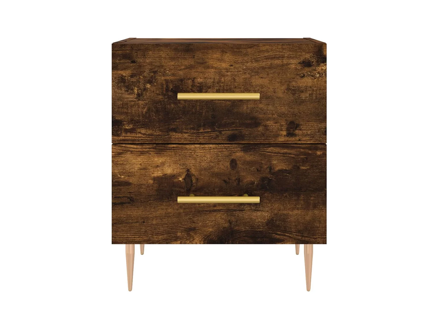 Villa Park  Table de chevet chêne fumé 40x35x47,5 cm bois d’ingénierie