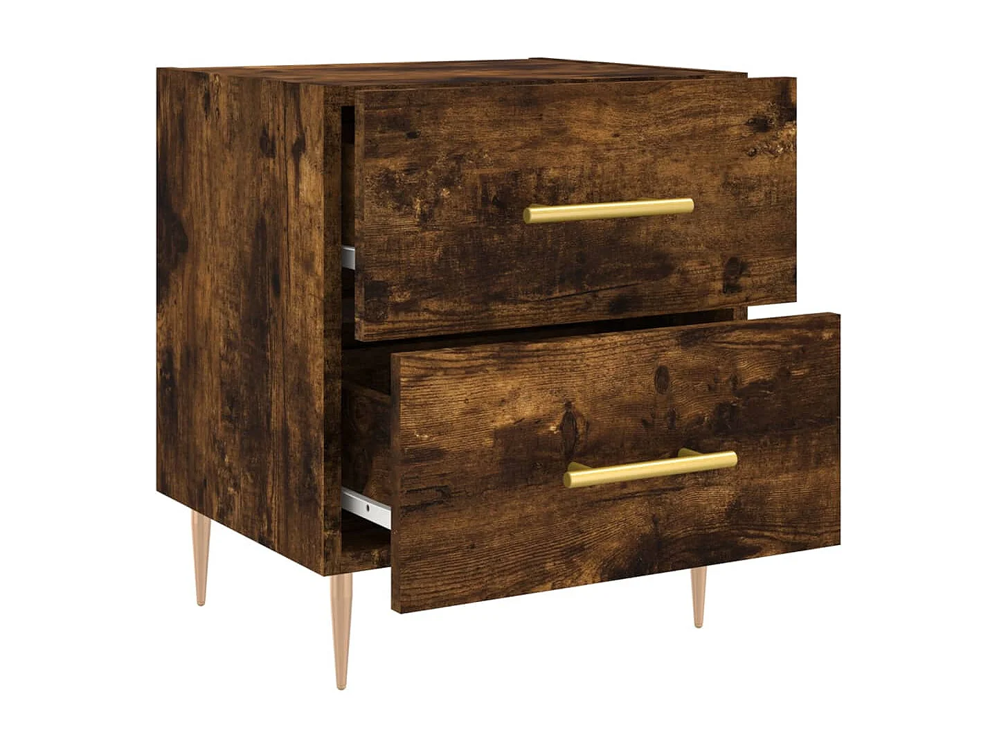 Villa Park  Table de chevet chêne fumé 40x35x47,5 cm bois d’ingénierie