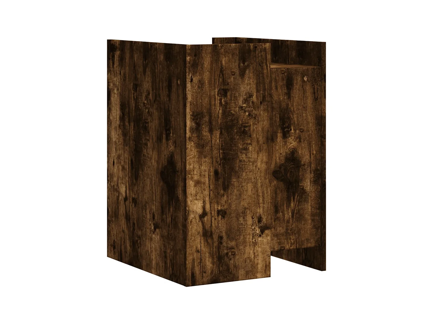 Frysa  Table de chevet chêne fumé 45x50x65 cm bois d'ingénierie