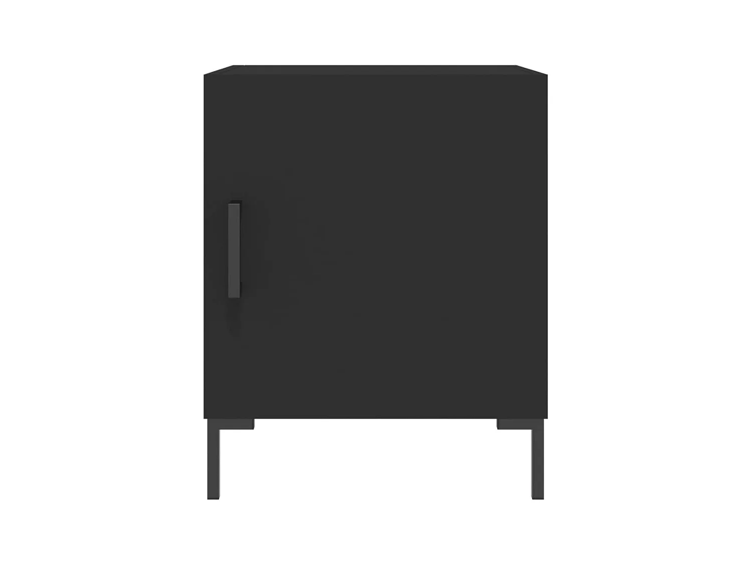 Emarente  Tables de chevet 2 pcs noir 40x40x50 cm bois d’ingénierie