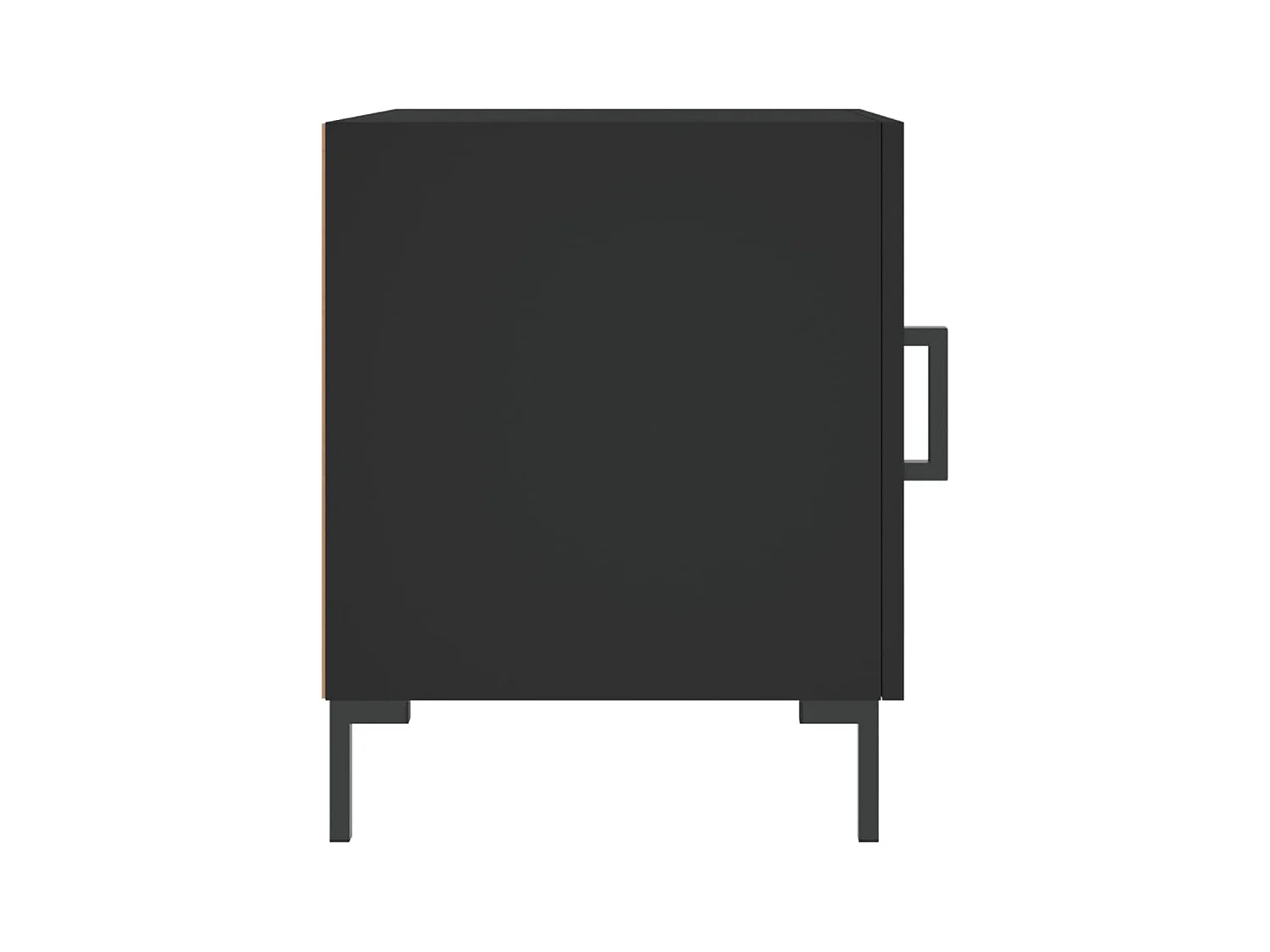 Emarente  Tables de chevet 2 pcs noir 40x40x50 cm bois d’ingénierie