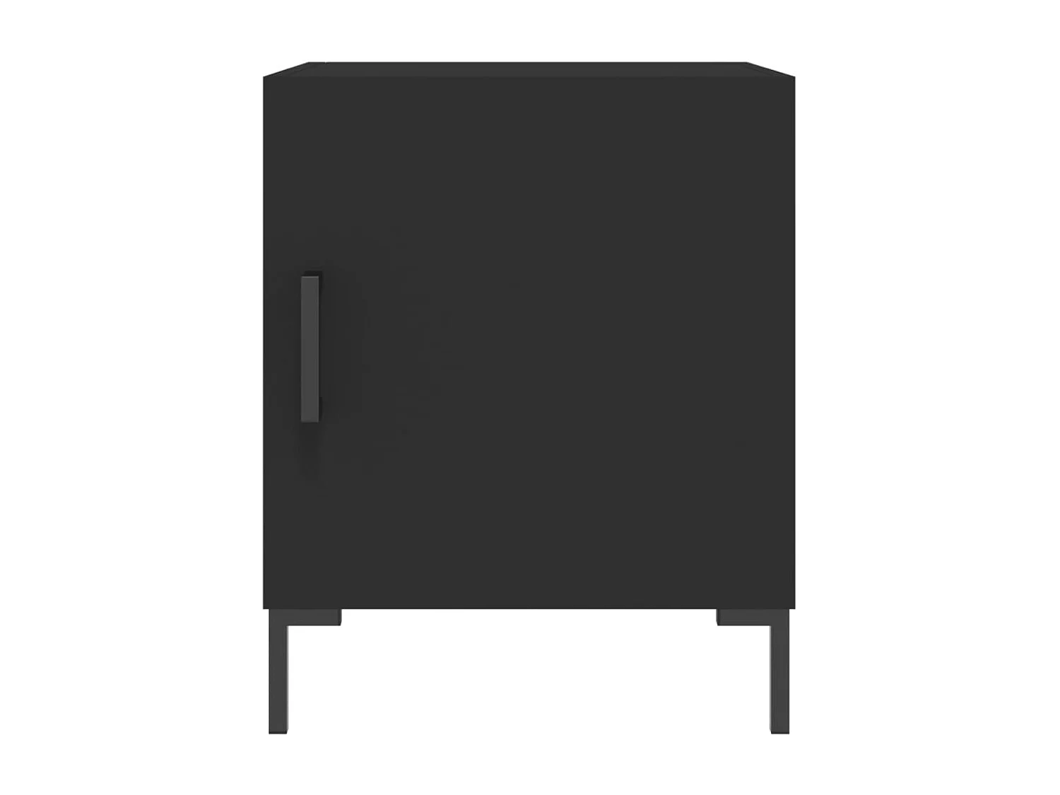 Emarente  Tables de chevet 2 pcs noir 40x40x50 cm bois d’ingénierie