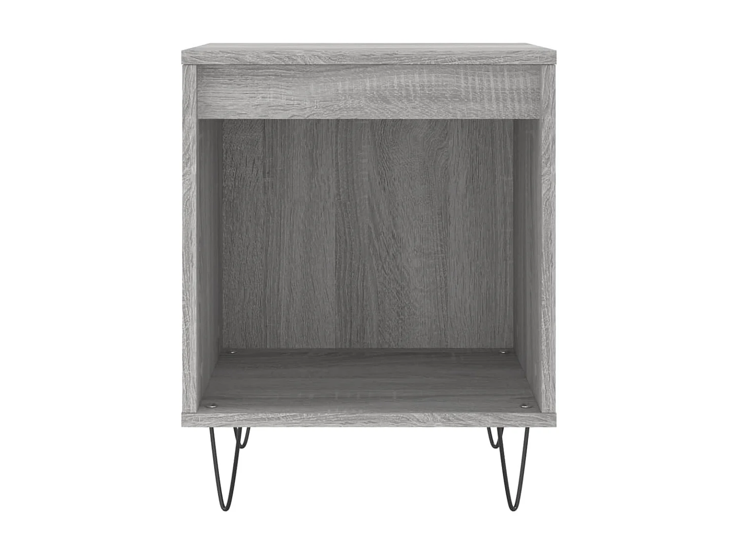 Sander  Nachtkastjes 2 st 40x35x50 cm bewerkt hout grijs sonoma eiken