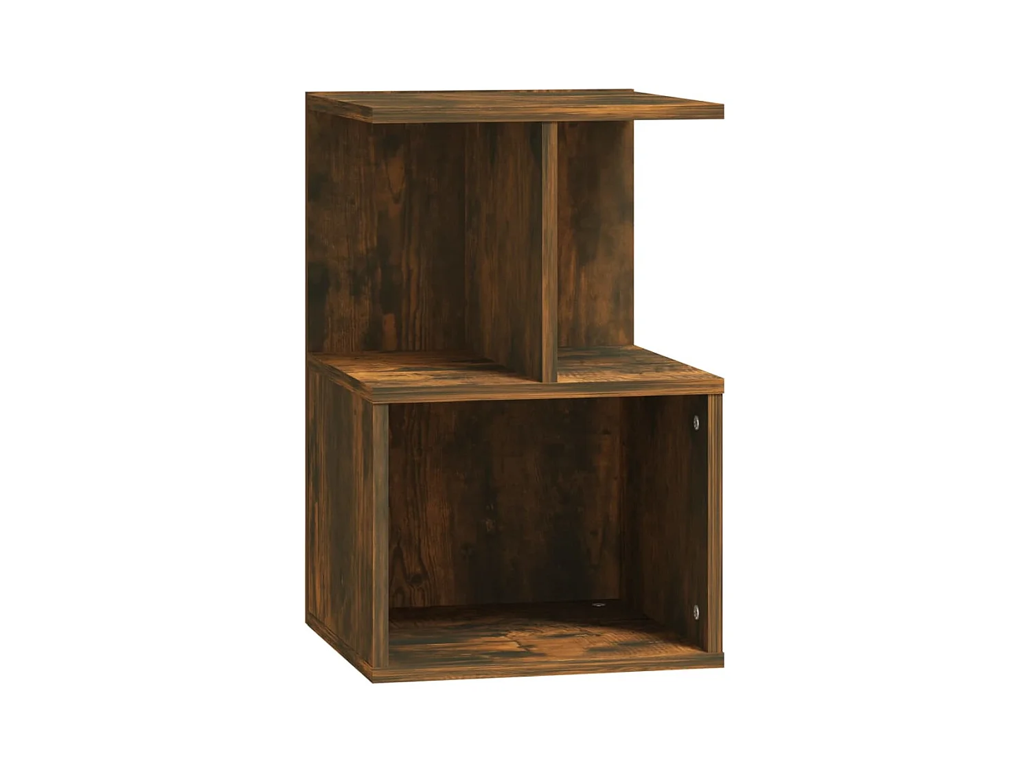 Pam  Table de chevet Chêne fumé 35x35x55 cm Bois d'ingénierie