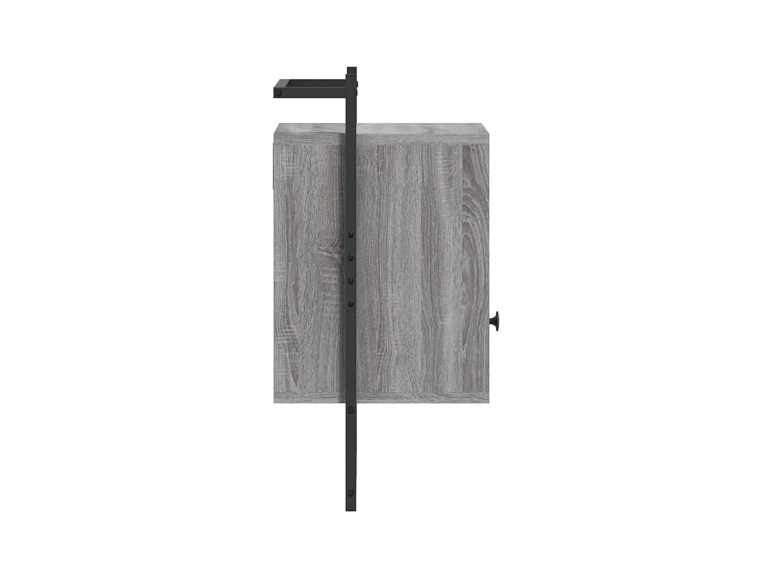 Gina Sofie  Table de chevet murale 2 pcs sonoma gris 40x30x61 cm