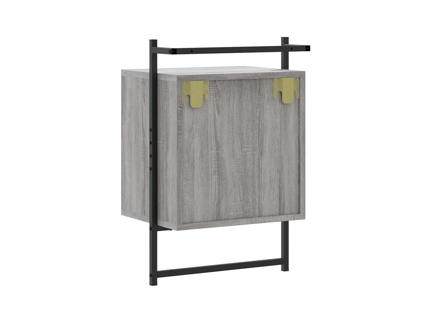 Gina Sofie  Table de chevet murale 2 pcs sonoma gris 40x30x61 cm