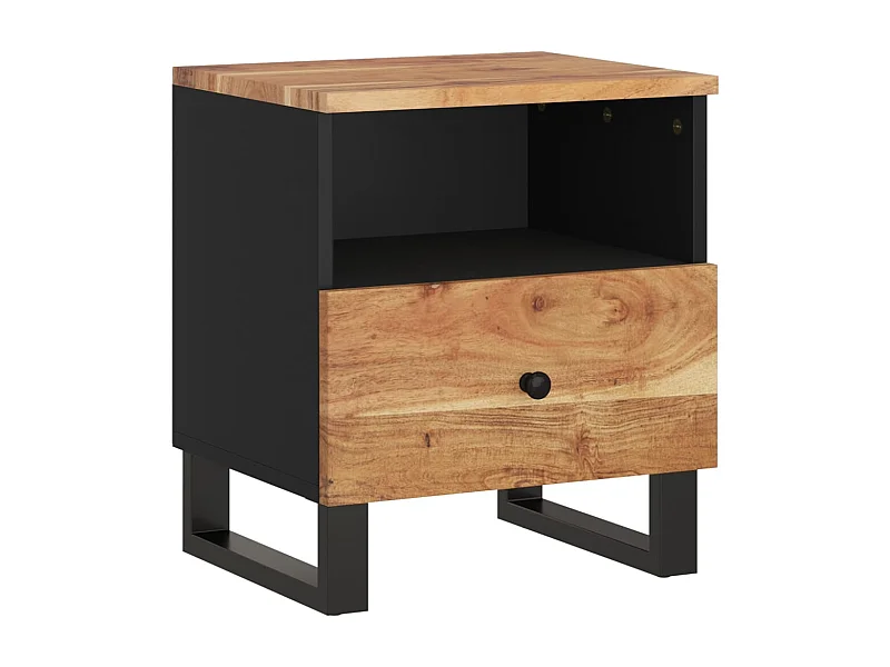 Renlar  Table de chevet Bois d'acacia solide et d'ingénierie