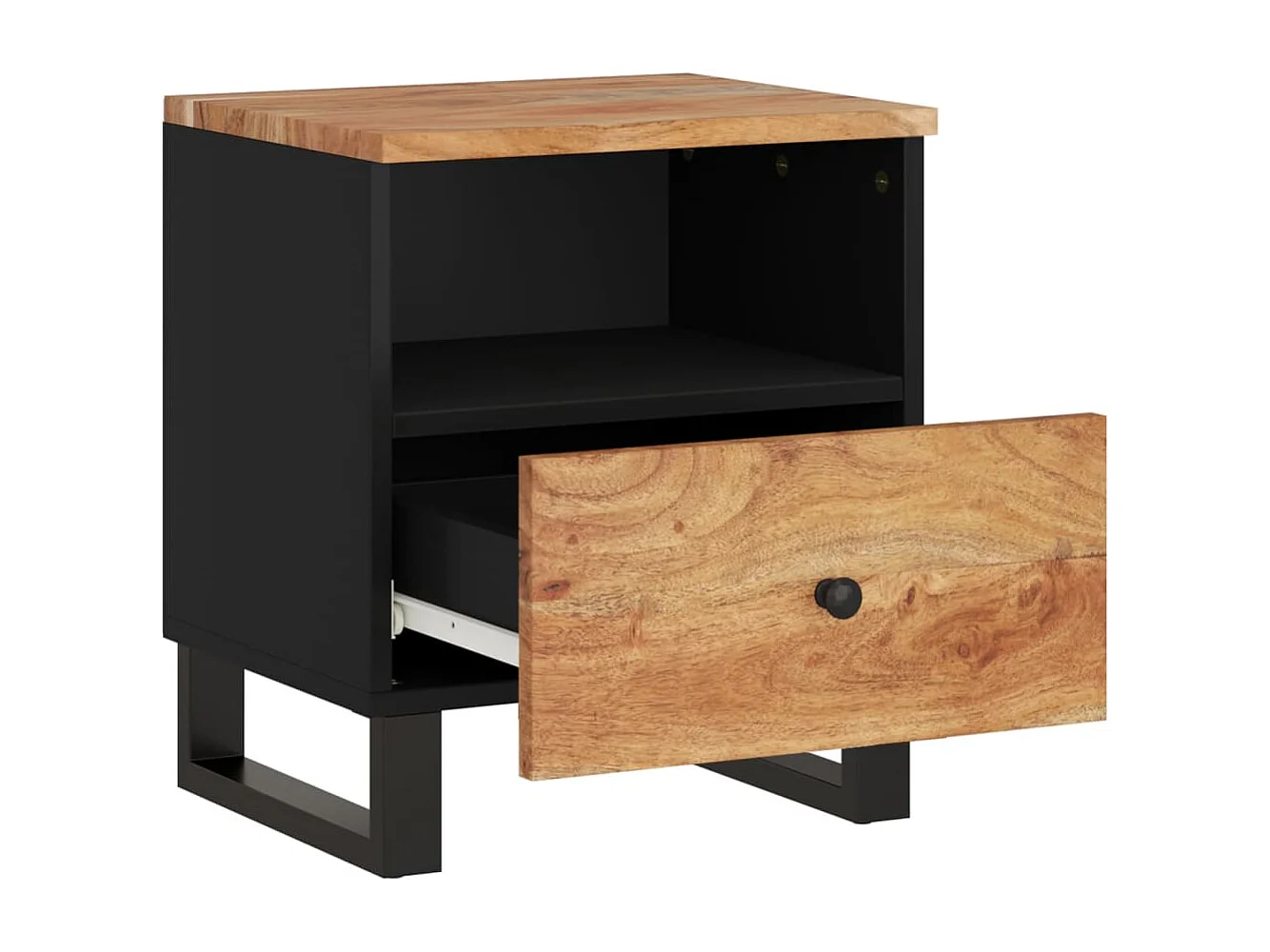 Renlar  Table de chevet Bois d'acacia solide et d'ingénierie