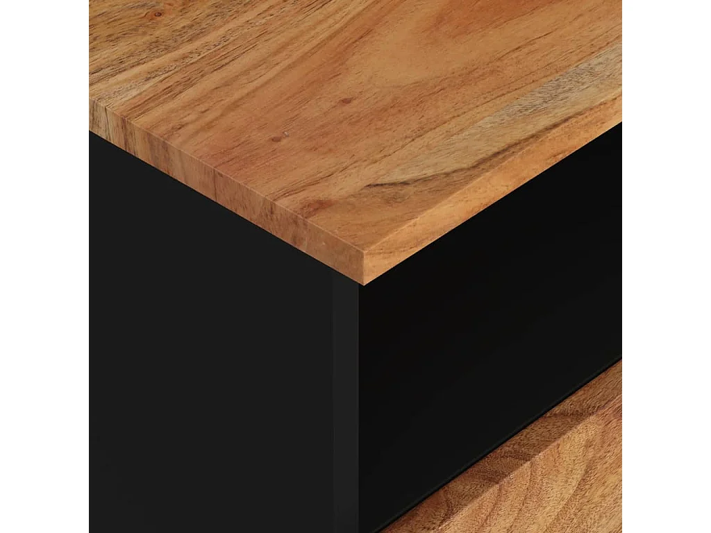 Renlar  Table de chevet Bois d'acacia solide et d'ingénierie