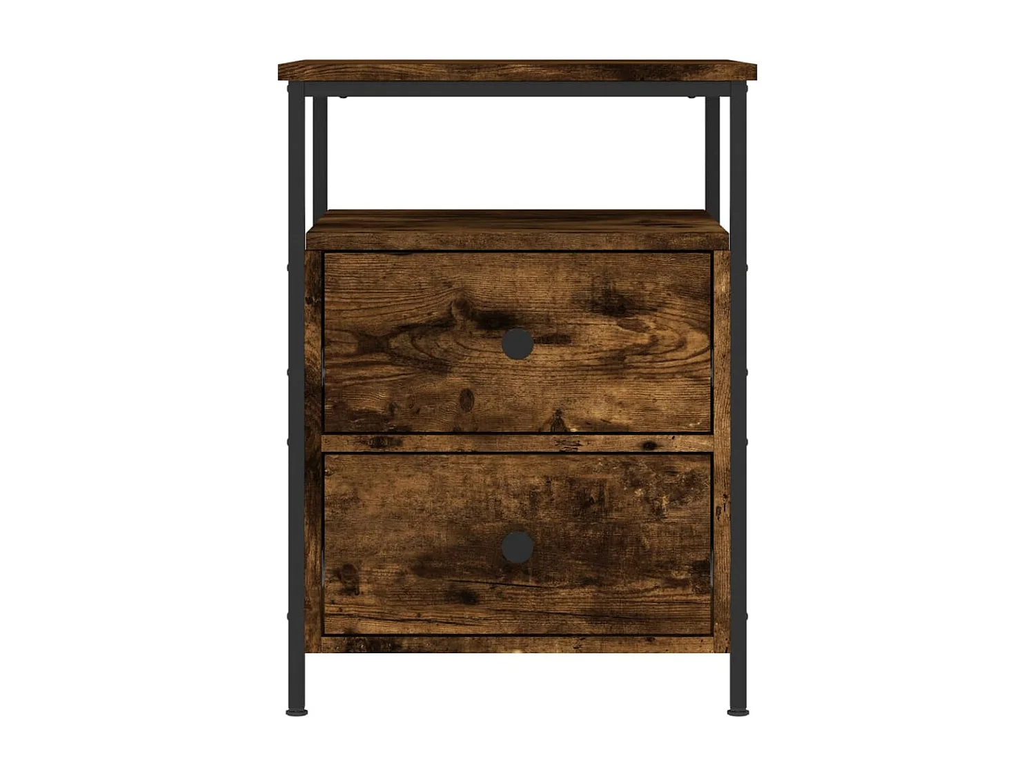 Janora  Tables de chevet 2 pcs chêne fumé 44x45x60 cm bois ingénierie