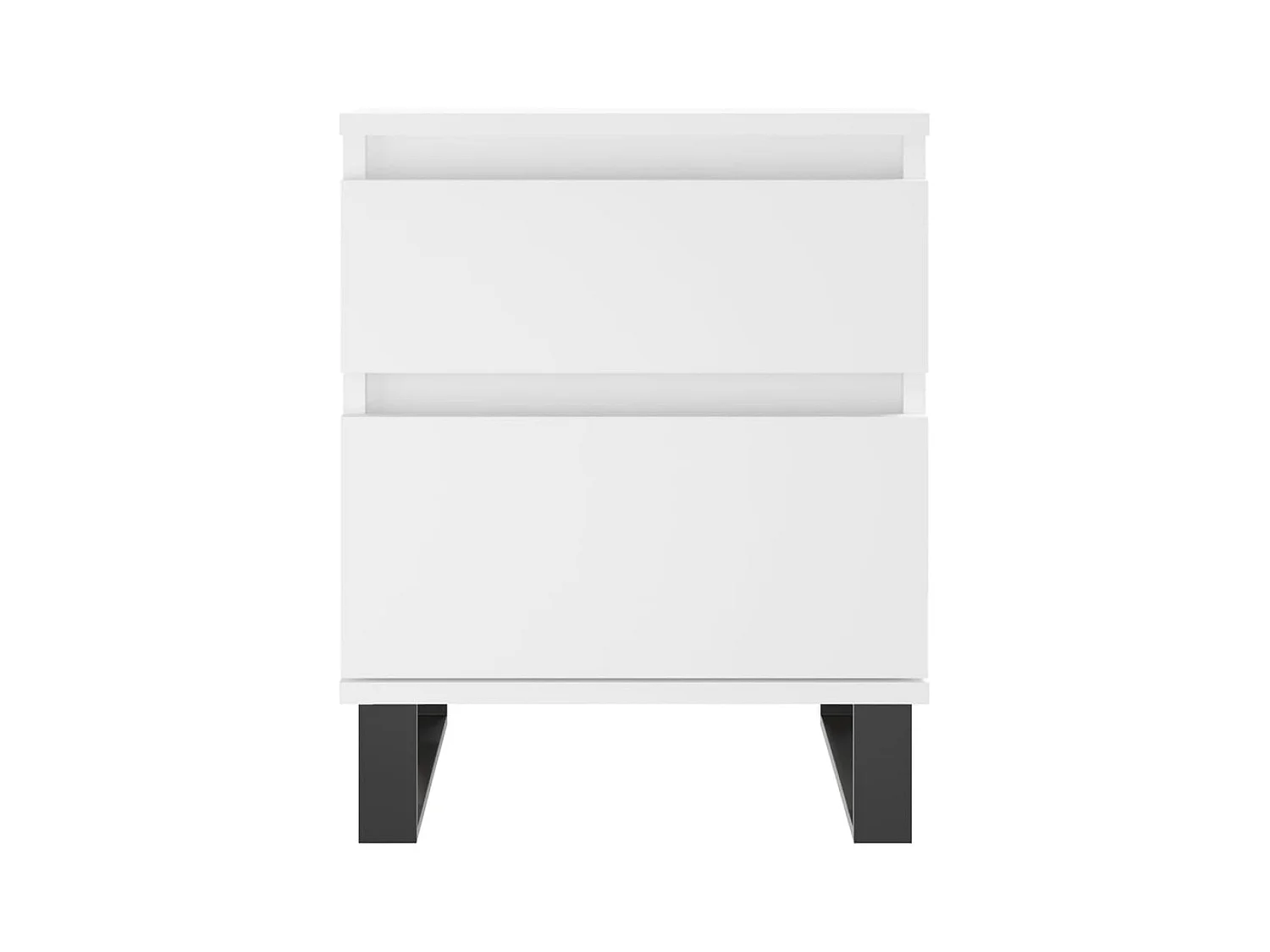 Rinald  Table de chevet Blanc 40x35x50 cm Bois d’ingénierie