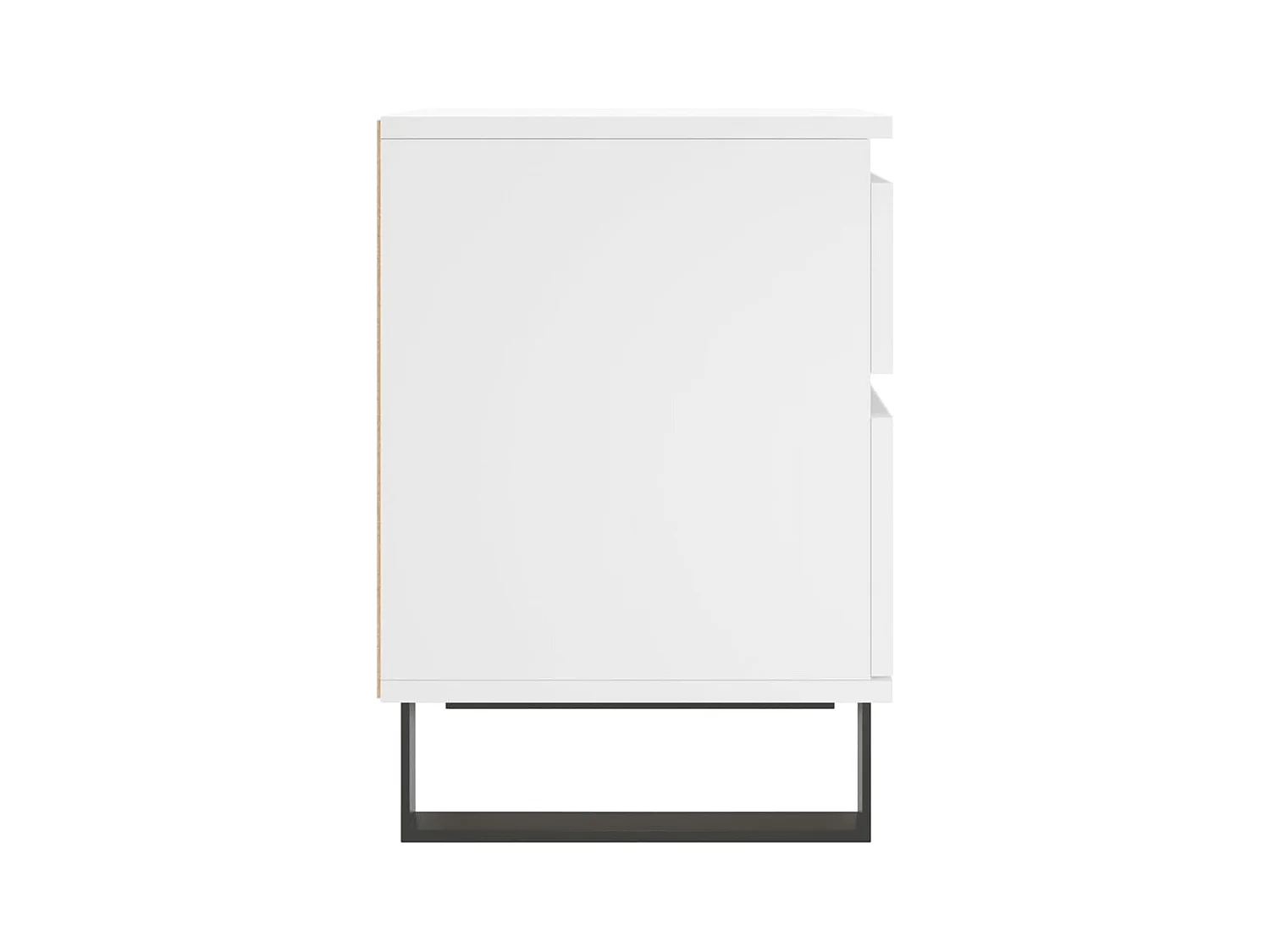 Rinald  Table de chevet Blanc 40x35x50 cm Bois d’ingénierie