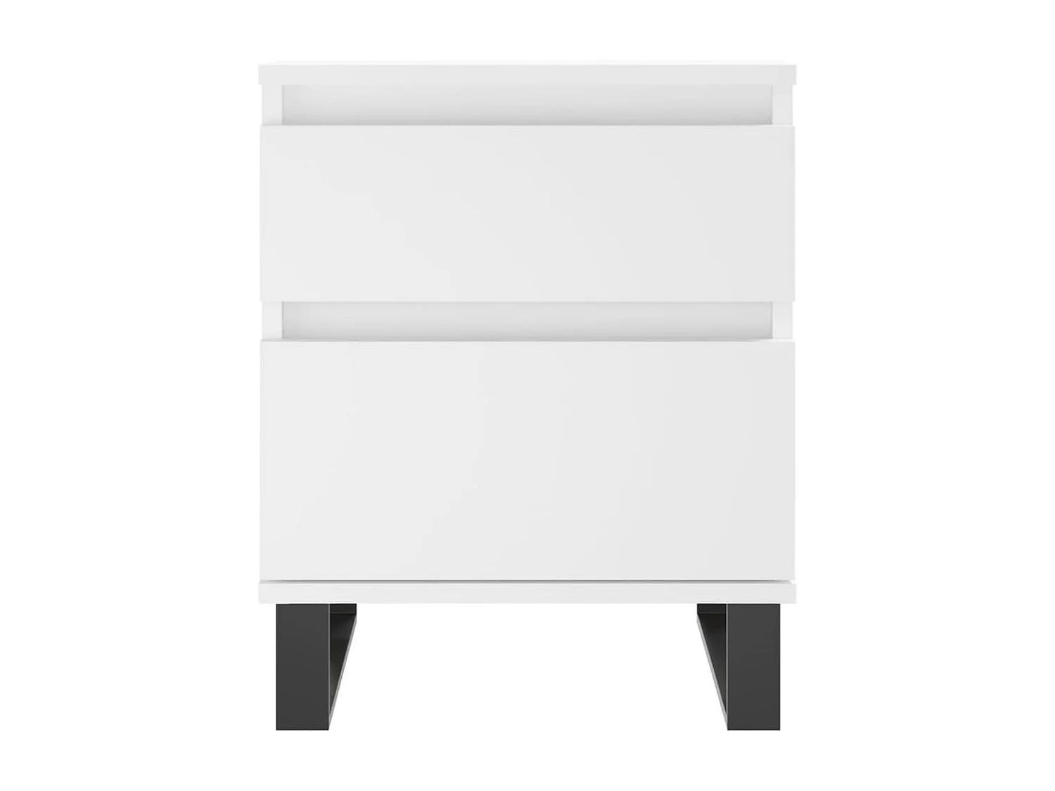 Rinald  Table de chevet Blanc 40x35x50 cm Bois d’ingénierie