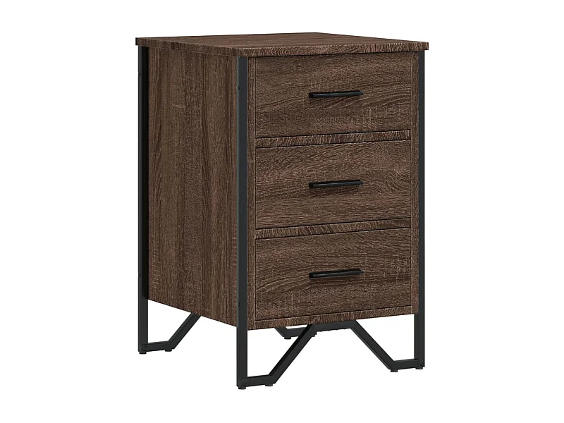 Mario  Table de chevet chêne marron 40x41x60 cm bois d'ingénierie