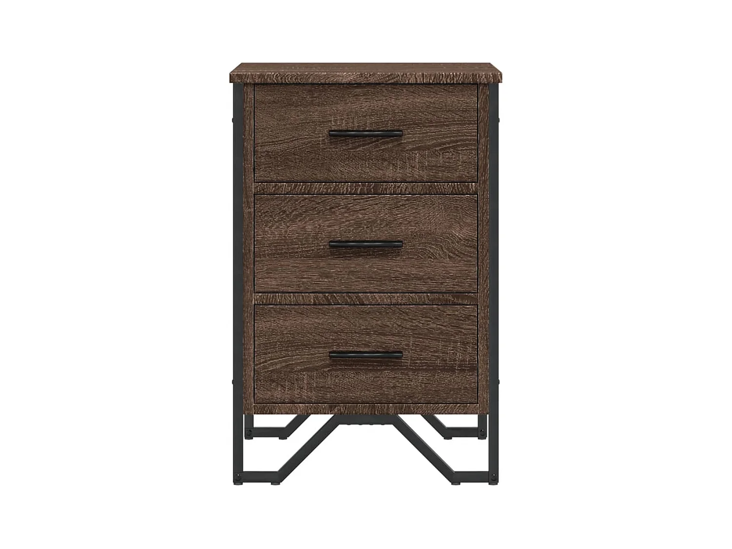 Mario  Table de chevet chêne marron 40x41x60 cm bois d'ingénierie