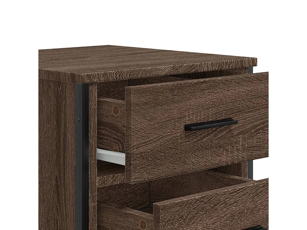 Mario  Table de chevet chêne marron 40x41x60 cm bois d'ingénierie