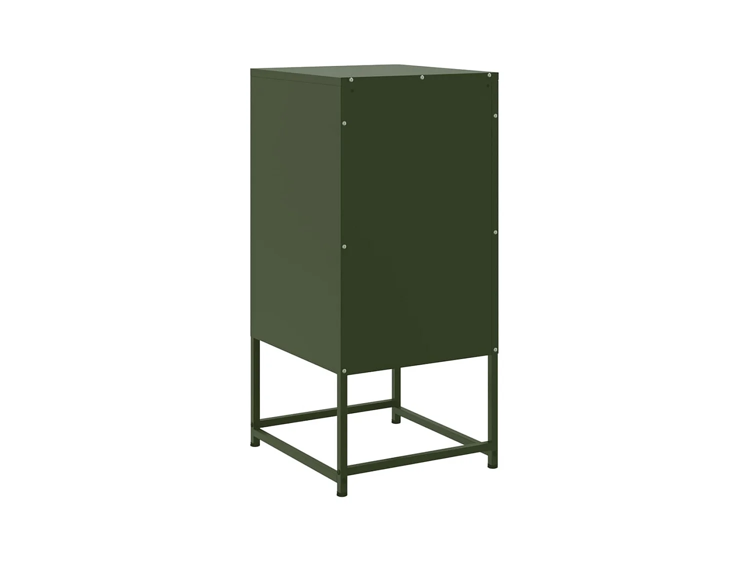 Isle of Hope  Tables de chevet 2 pcs vert olive 36x39x78 cm acier