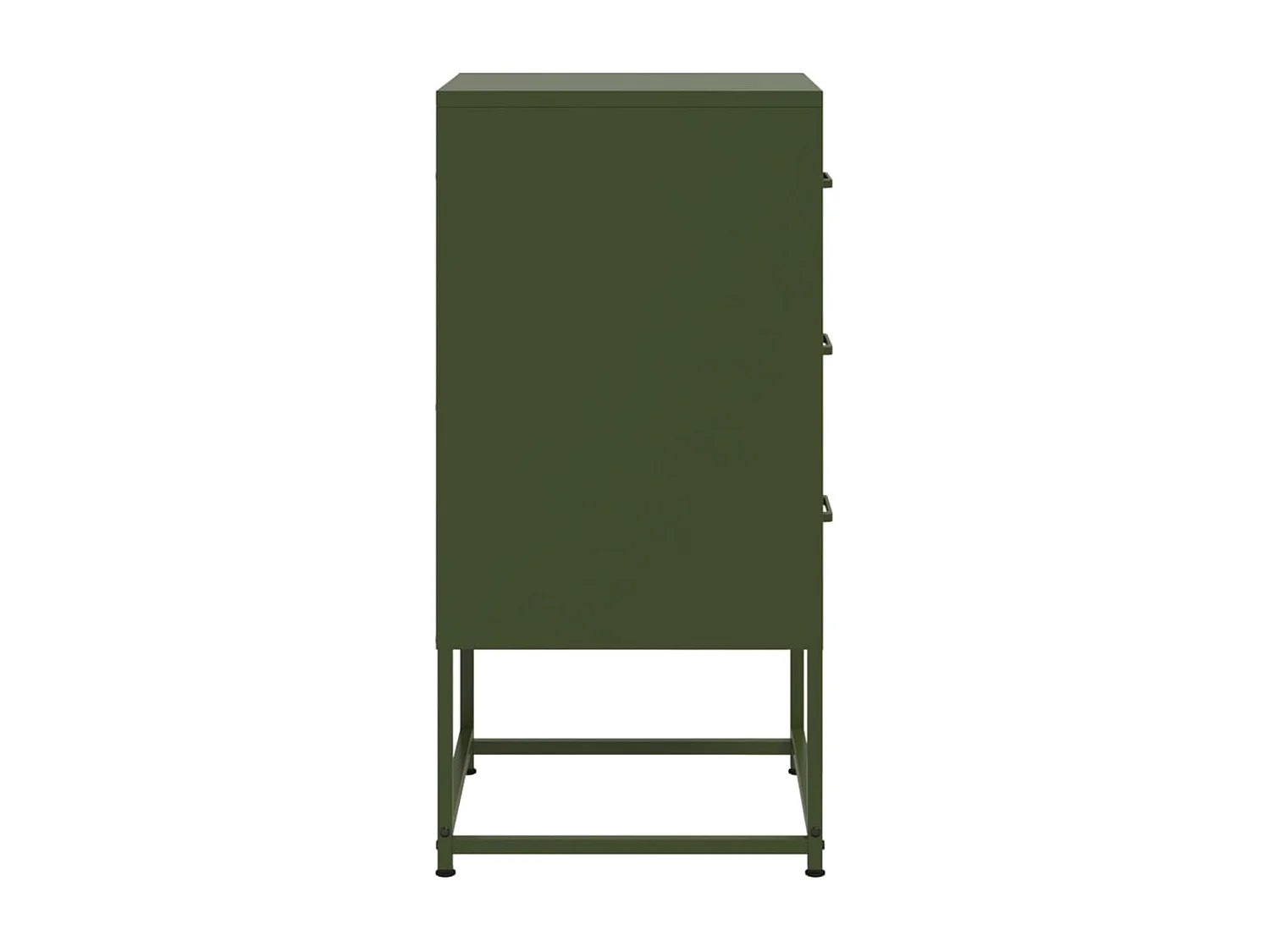 Isle of Hope  Tables de chevet 2 pcs vert olive 36x39x78 cm acier